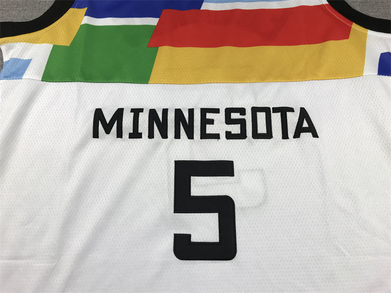 Men's Minnesota Timberwolves Kyle Anderson #5 White 2022/23 Swingman Jerseys - City Edition