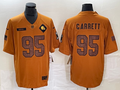 Men's Cleveland Browns Myles Garrett #95 Brown 2023 Salute To Service Retired Player Limited Jerseys