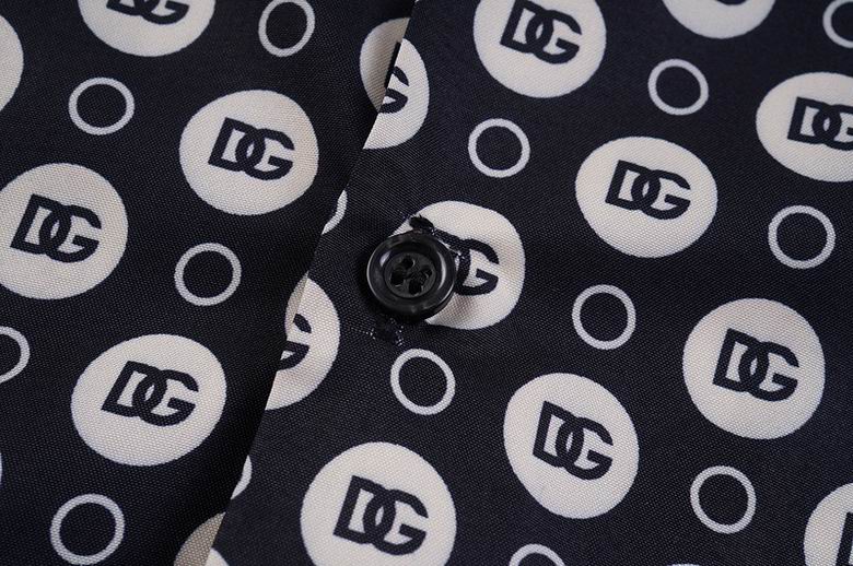 Dolce & Gabbana DG Black & White Bandana Print Short-Sleeve Shirt