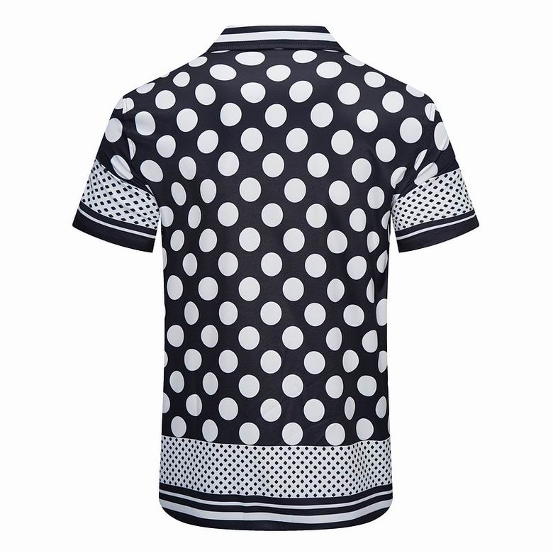 Dolce & Gabbana DG Black & White Bandana Print Short-Sleeve Shirt