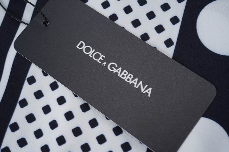 Dolce & Gabbana DG Black & White Bandana Print Short-Sleeve Shirt