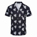 Dolce & Gabbana DG Black & White Bandana Print Short-Sleeve Shirt