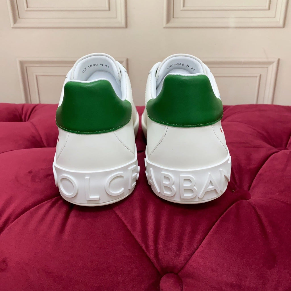 Dolce & Gabbana Portofino Graffiti Sneakers – Unisex Couple's Luxury Casual Shoes