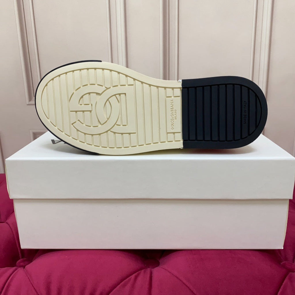 Dolce & Gabbana Portofino Graffiti Sneakers – Unisex Couple's Luxury Casual Shoes