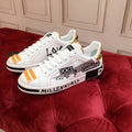 Dolce & Gabbana Portofino Graffiti Sneakers – Unisex Couple's Luxury Casual Shoes