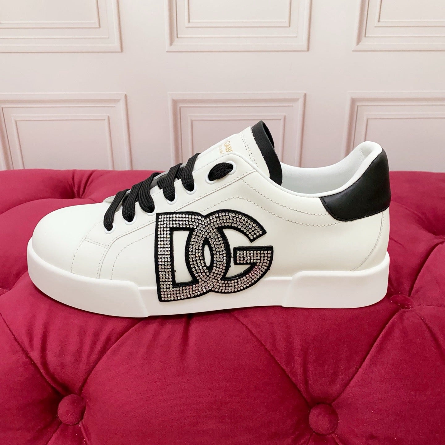 Dolce & Gabbana Portofino Graffiti Sneakers – Unisex Couple's Luxury Casual Shoes
