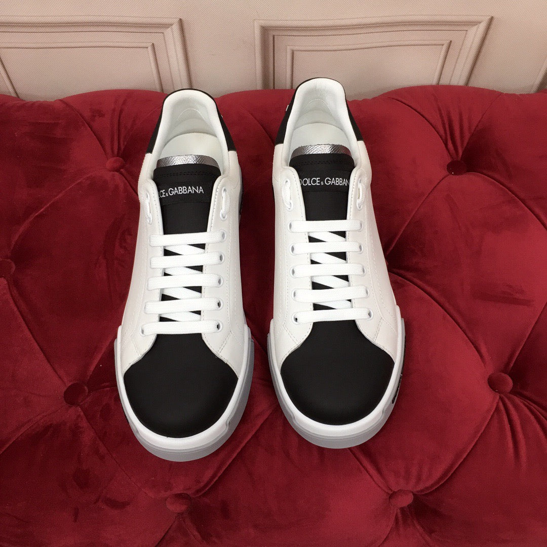 Dolce & Gabbana Portofino Graffiti Sneakers – Unisex Couple's Luxury Casual Shoes