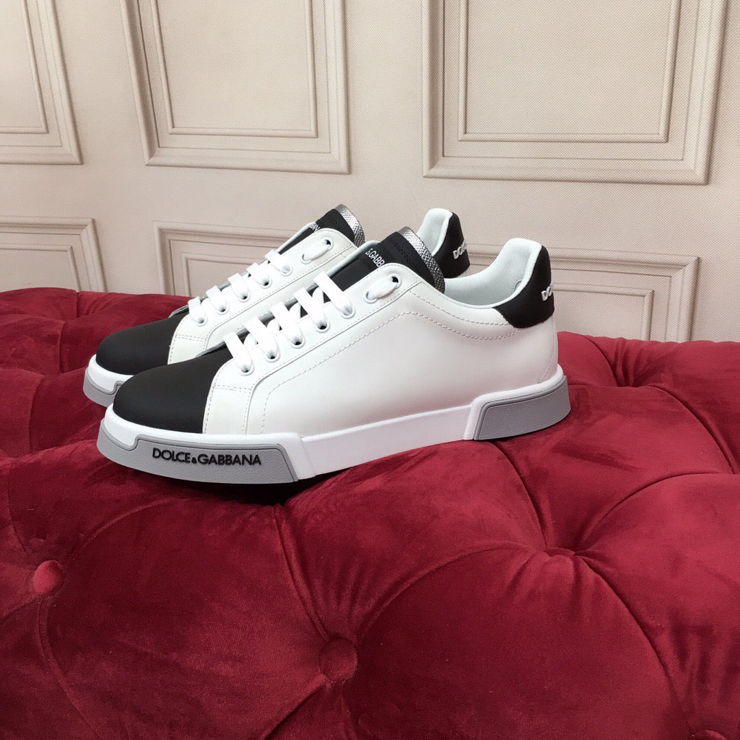 Dolce & Gabbana Portofino Graffiti Sneakers – Unisex Couple's Luxury Casual Shoes