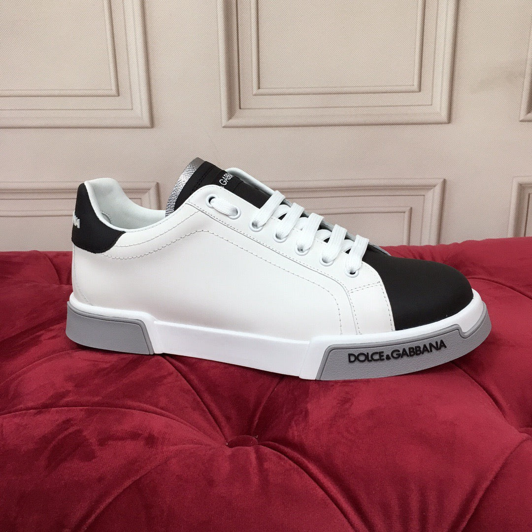 Dolce & Gabbana Portofino Graffiti Sneakers – Unisex Couple's Luxury Casual Shoes