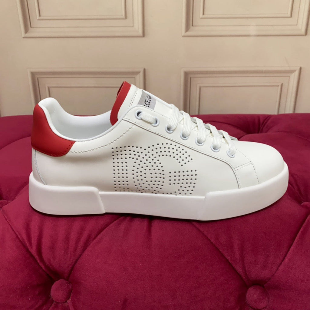 Dolce & Gabbana Portofino Graffiti Sneakers – Unisex Couple's Luxury Casual Shoes