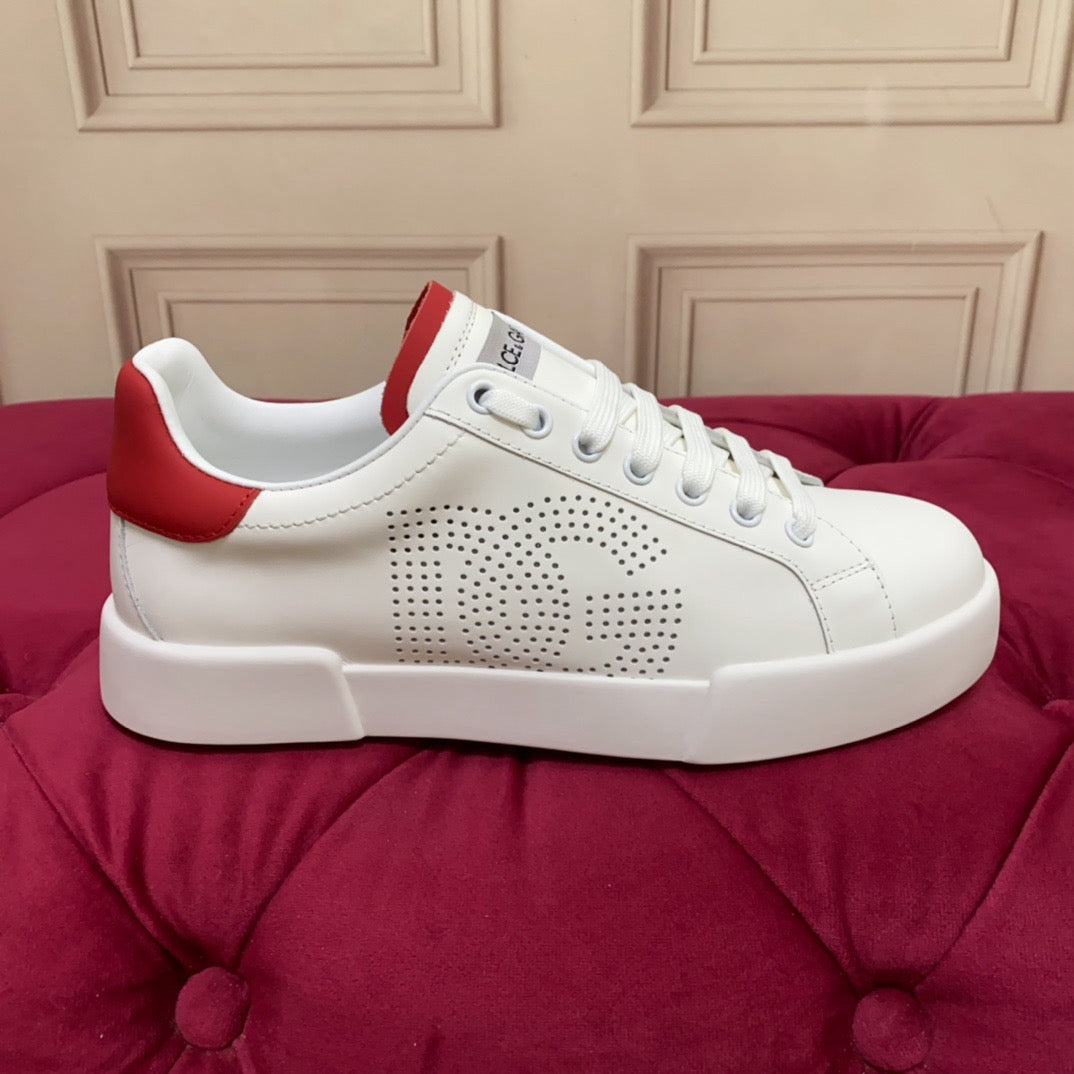 Dolce & Gabbana Portofino Graffiti Sneakers – Unisex Couple's Luxury Casual Shoes