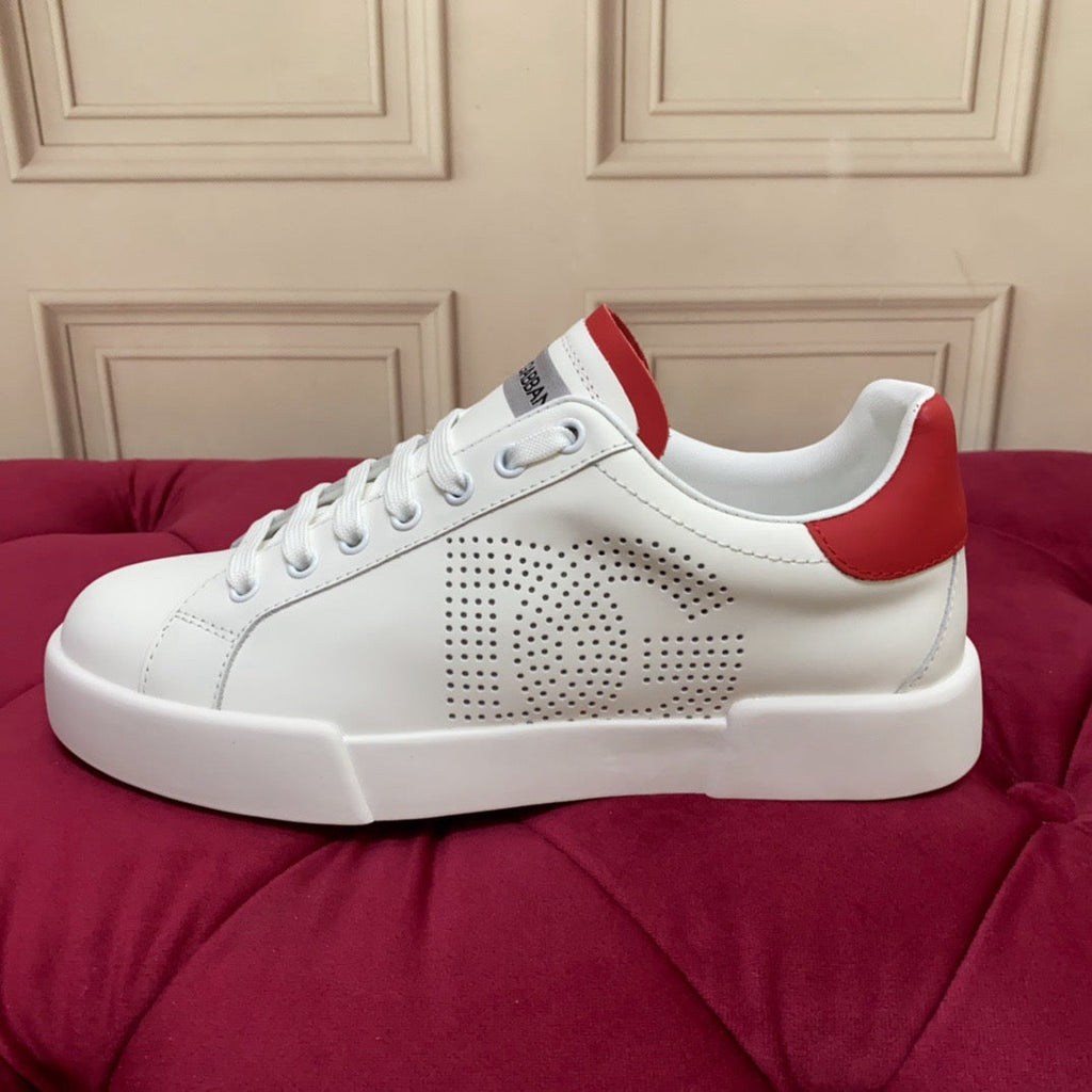 Dolce & Gabbana Portofino Graffiti Sneakers – Unisex Couple's Luxury Casual Shoes