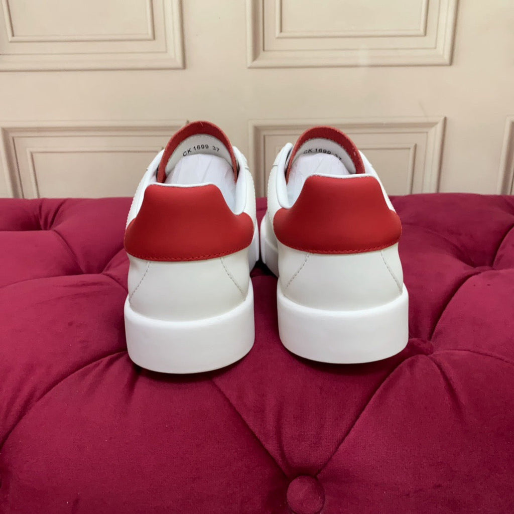 Dolce & Gabbana Portofino Graffiti Sneakers – Unisex Couple's Luxury Casual Shoes