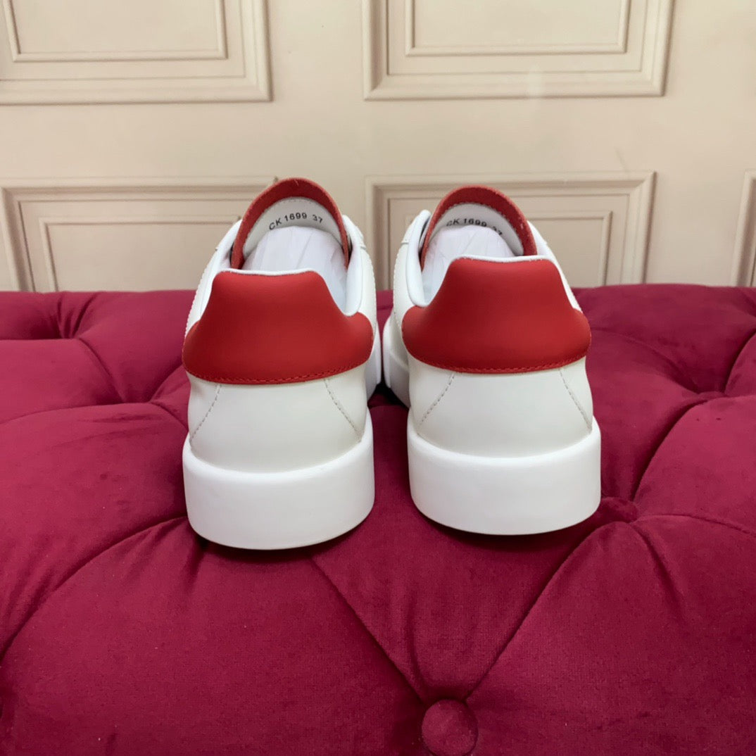 Dolce & Gabbana Portofino Graffiti Sneakers – Unisex Couple's Luxury Casual Shoes
