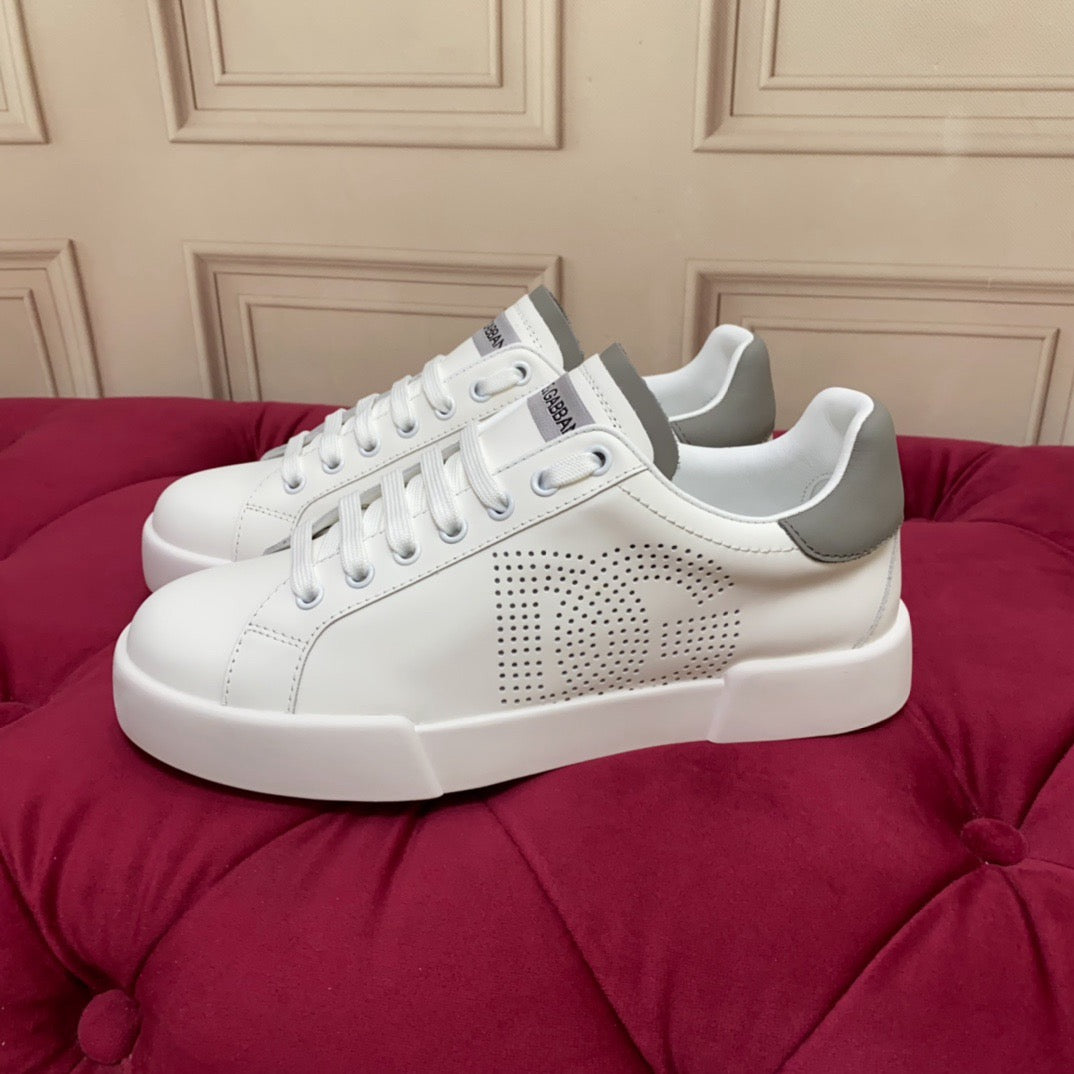 Dolce & Gabbana Portofino Graffiti Sneakers – Unisex Couple's Luxury Casual Shoes