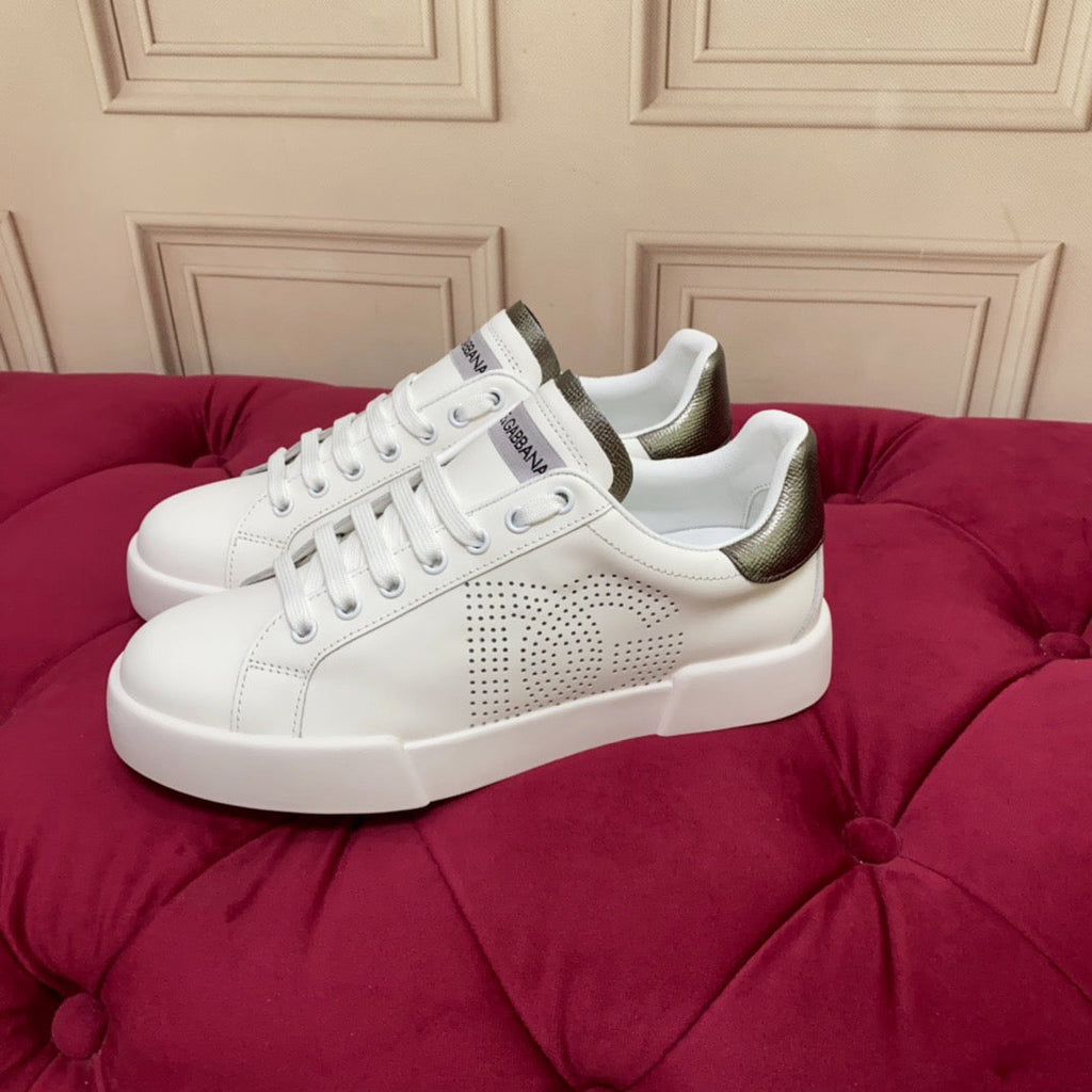 Dolce & Gabbana Portofino Graffiti Sneakers – Unisex Couple's Luxury Casual Shoes