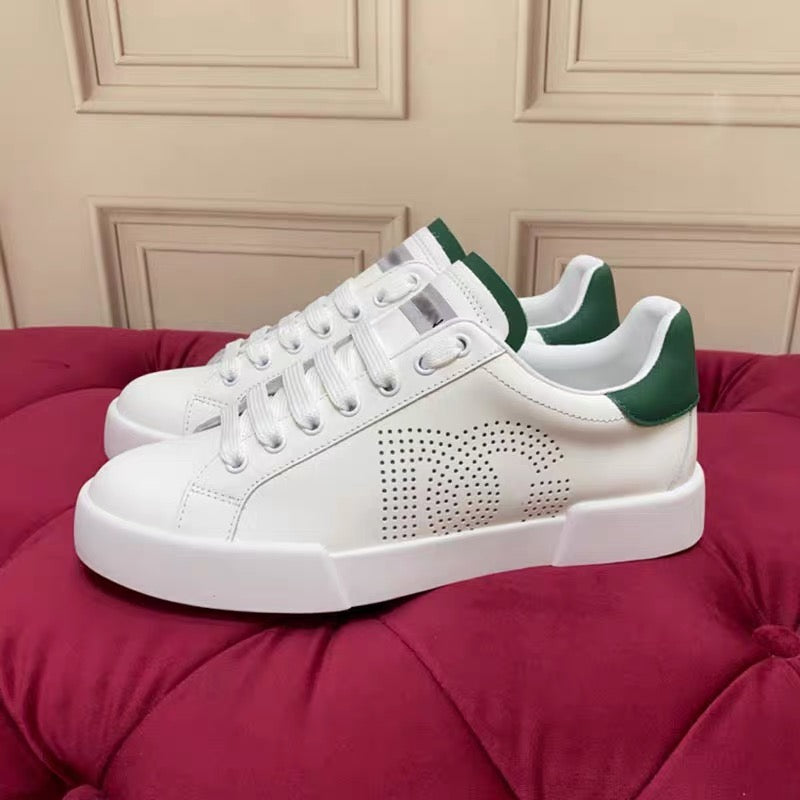 Dolce & Gabbana Portofino Graffiti Sneakers – Unisex Couple's Luxury Casual Shoes