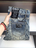 Dolce & Gabbana DG VIBE3 Embroidered Logo Slim Fit Jeans
