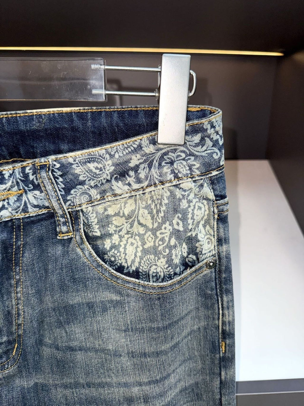Dolce & Gabbana DG VIBE3 Embroidered Logo Slim Fit Jeans