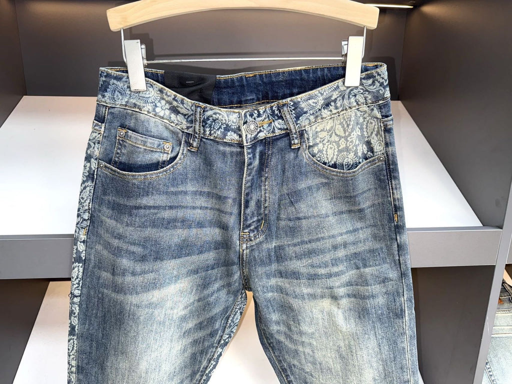 Dolce & Gabbana DG VIBE3 Embroidered Logo Slim Fit Jeans