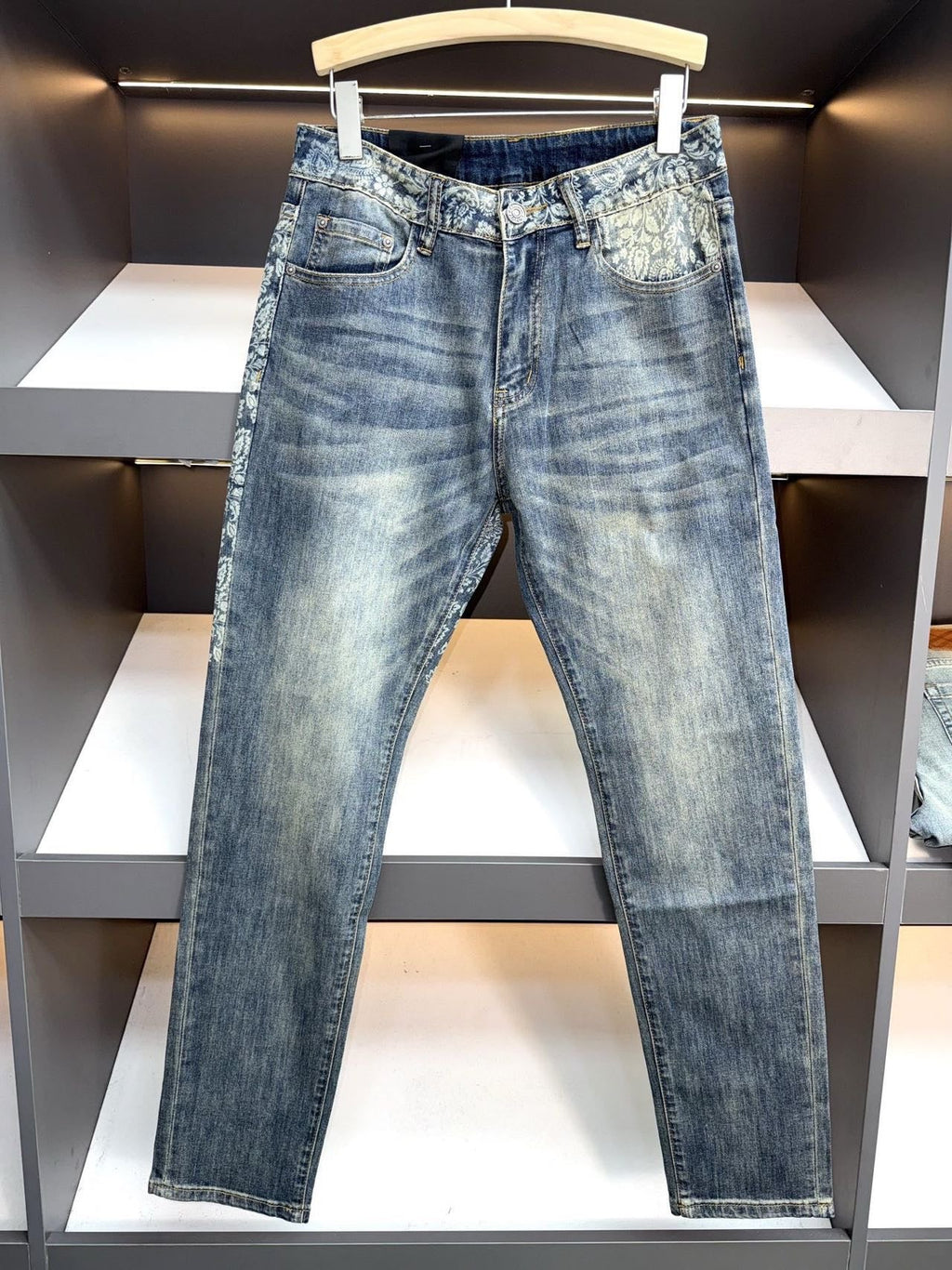Dolce & Gabbana DG VIBE3 Embroidered Logo Slim Fit Jeans
