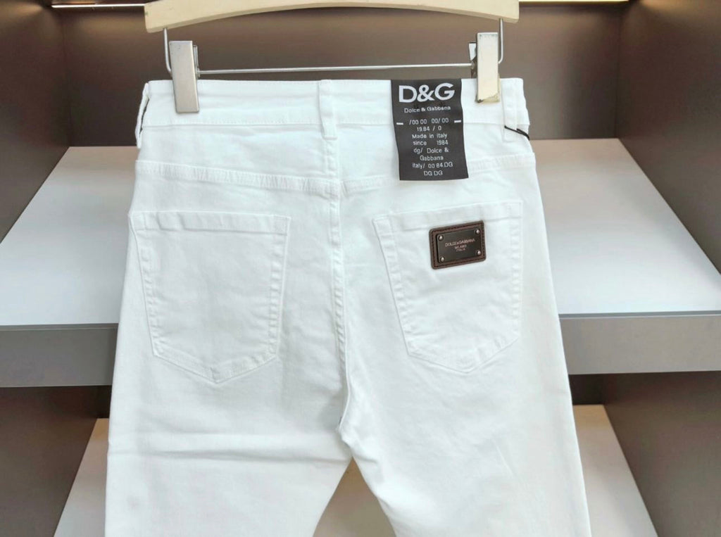 Dolce & Gabbana DG VIBE3 Embroidered Logo Slim Fit Jeans