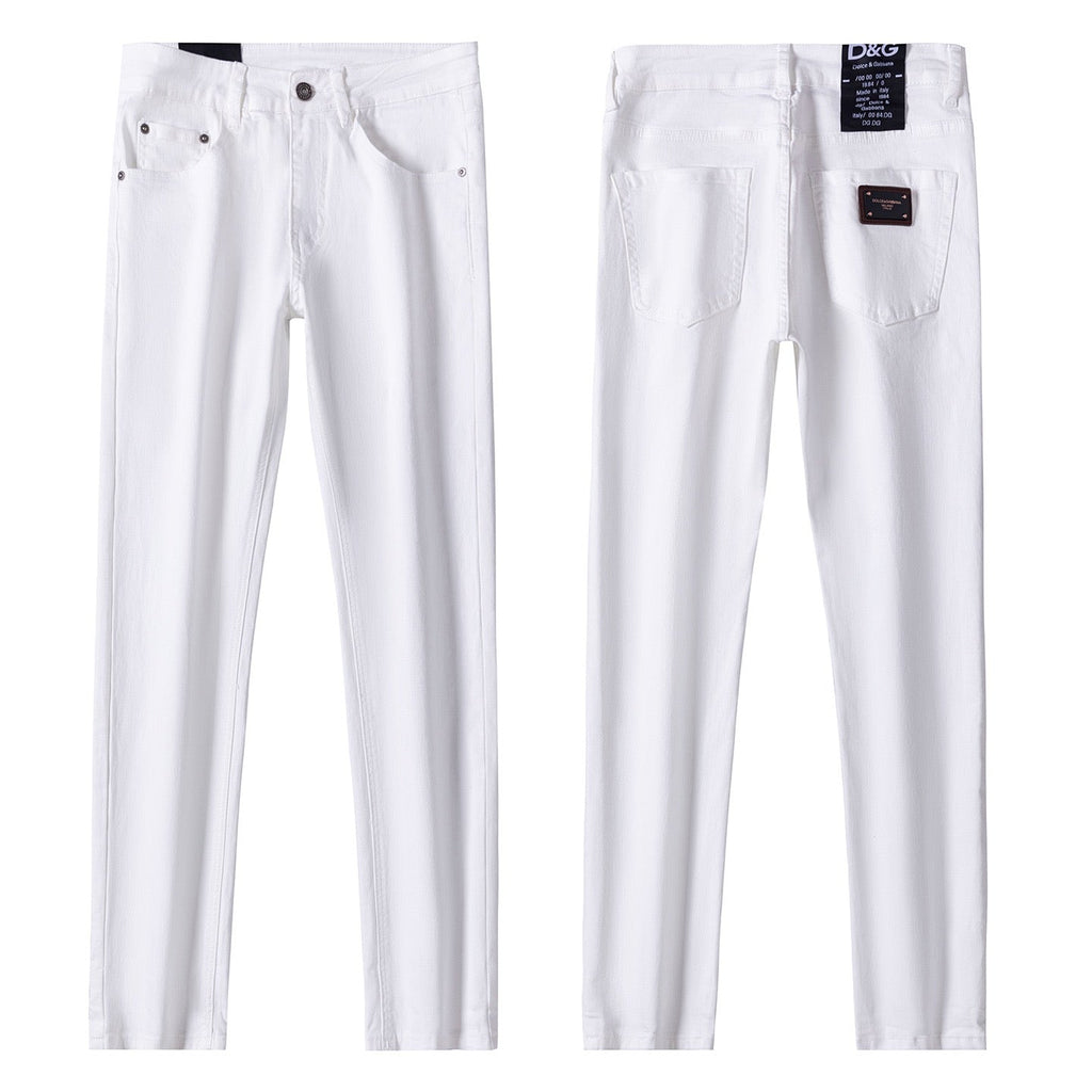 Dolce & Gabbana DG VIBE3 Embroidered Logo Slim Fit Jeans