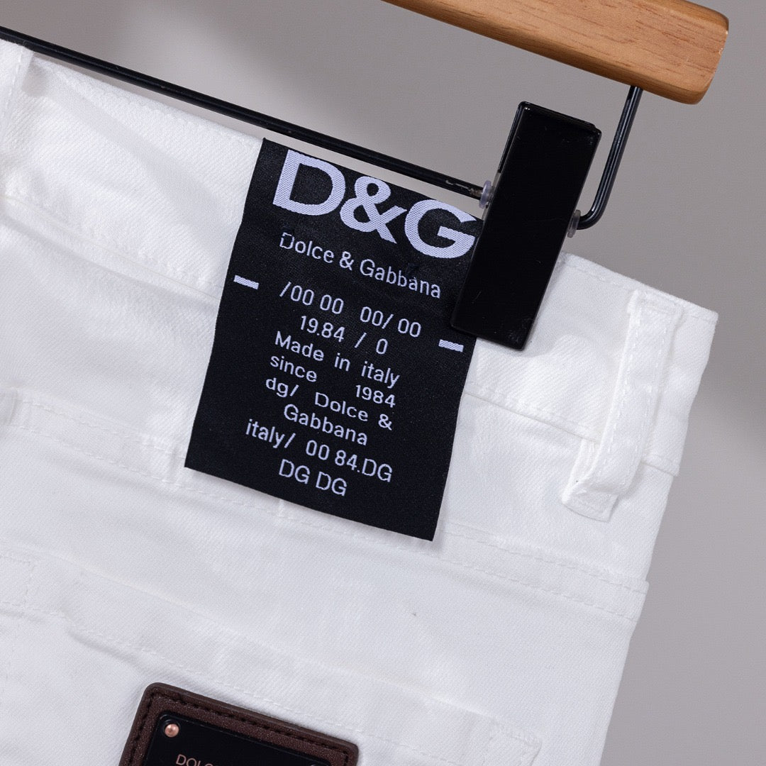 Dolce & Gabbana DG VIBE3 Embroidered Logo Slim Fit Jeans