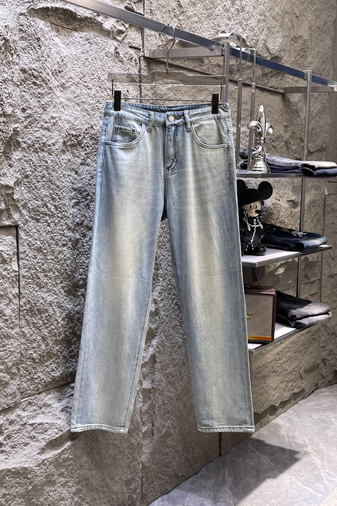 Dolce & Gabbana DG VIBE3 Embroidered Logo Slim Fit Jeans