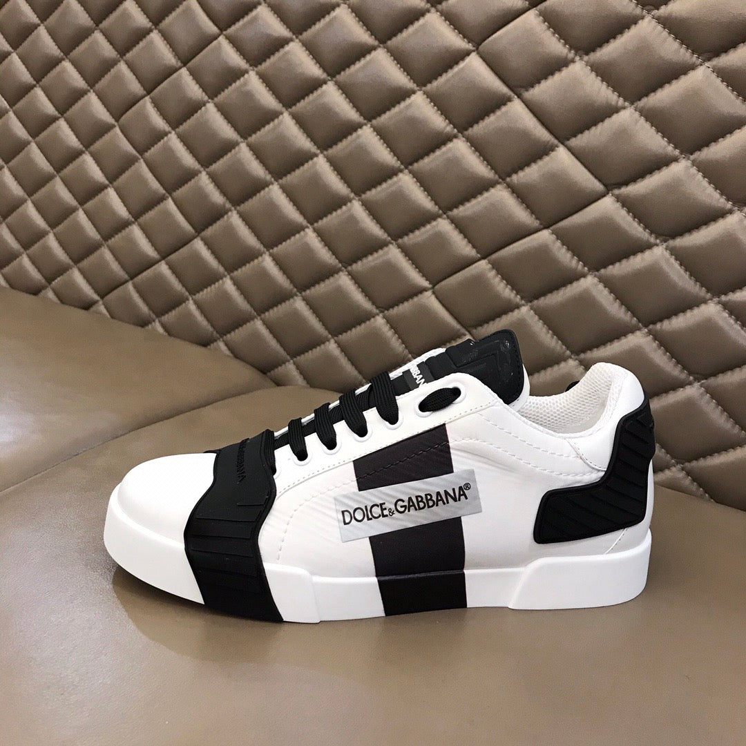 Dolce & Gabbana Portofino Graffiti Sneakers – Unisex Couple's Luxury Casual Shoes