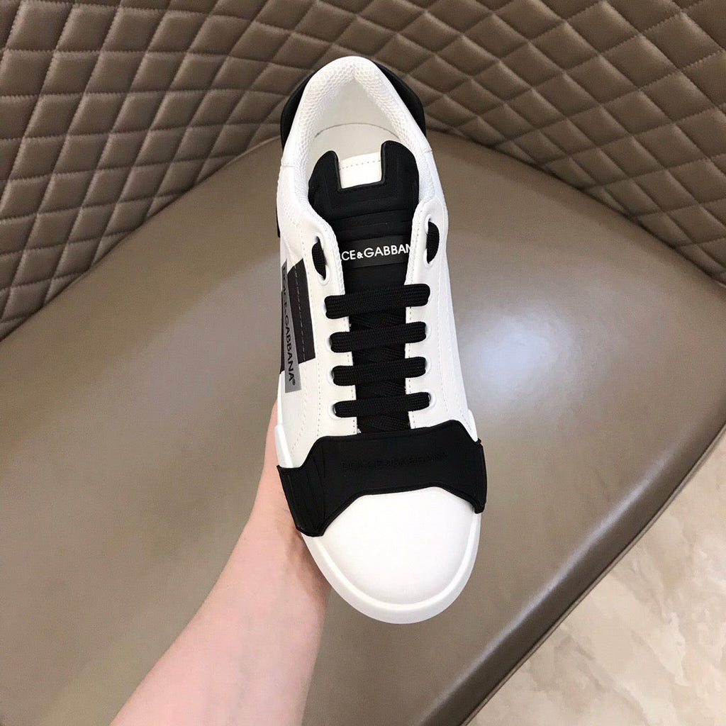 Dolce & Gabbana Portofino Graffiti Sneakers – Unisex Couple's Luxury Casual Shoes