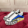 Dolce & Gabbana Portofino Graffiti Sneakers – Unisex Couple's Luxury Casual Shoes