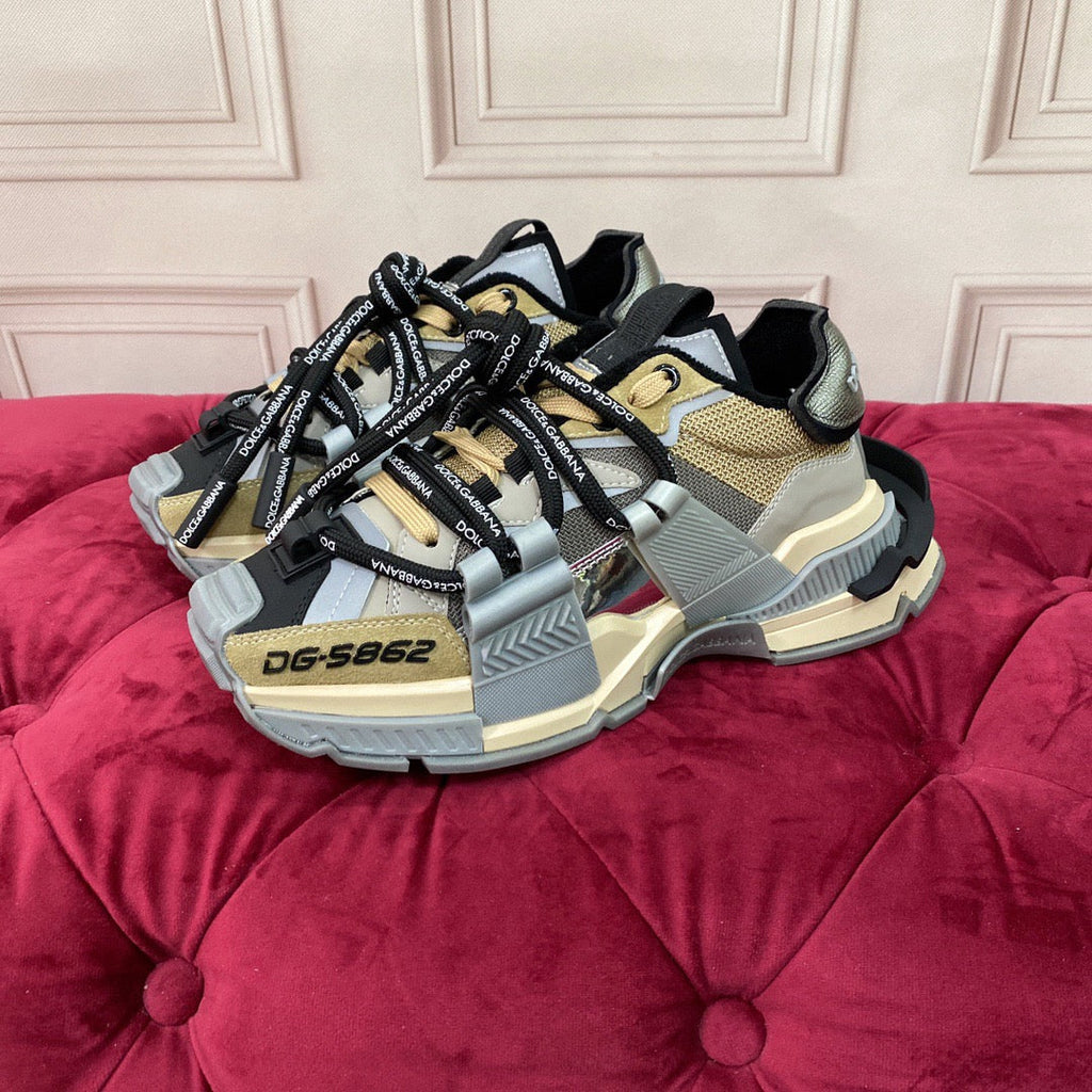 Dolce & Gabbana DG Monogram Chunky Sneakers | Unisex Luxury Couple Shoes