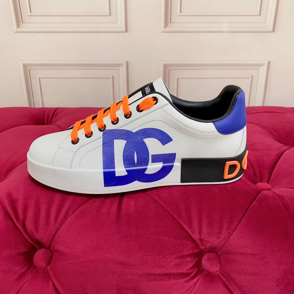 Dolce & Gabbana Portofino Graffiti Sneakers – Unisex Couple's Luxury Casual Shoes