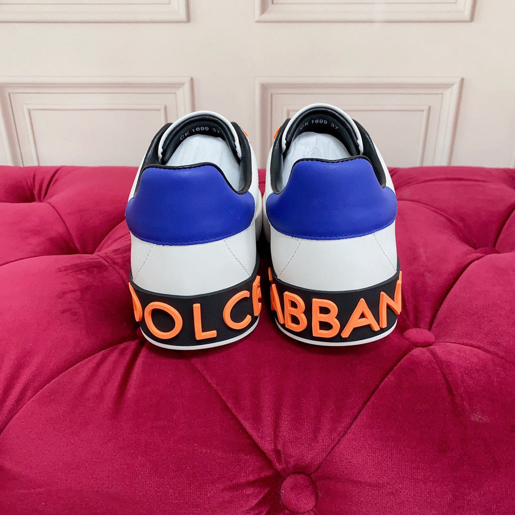 Dolce & Gabbana Portofino Graffiti Sneakers – Unisex Couple's Luxury Casual Shoes