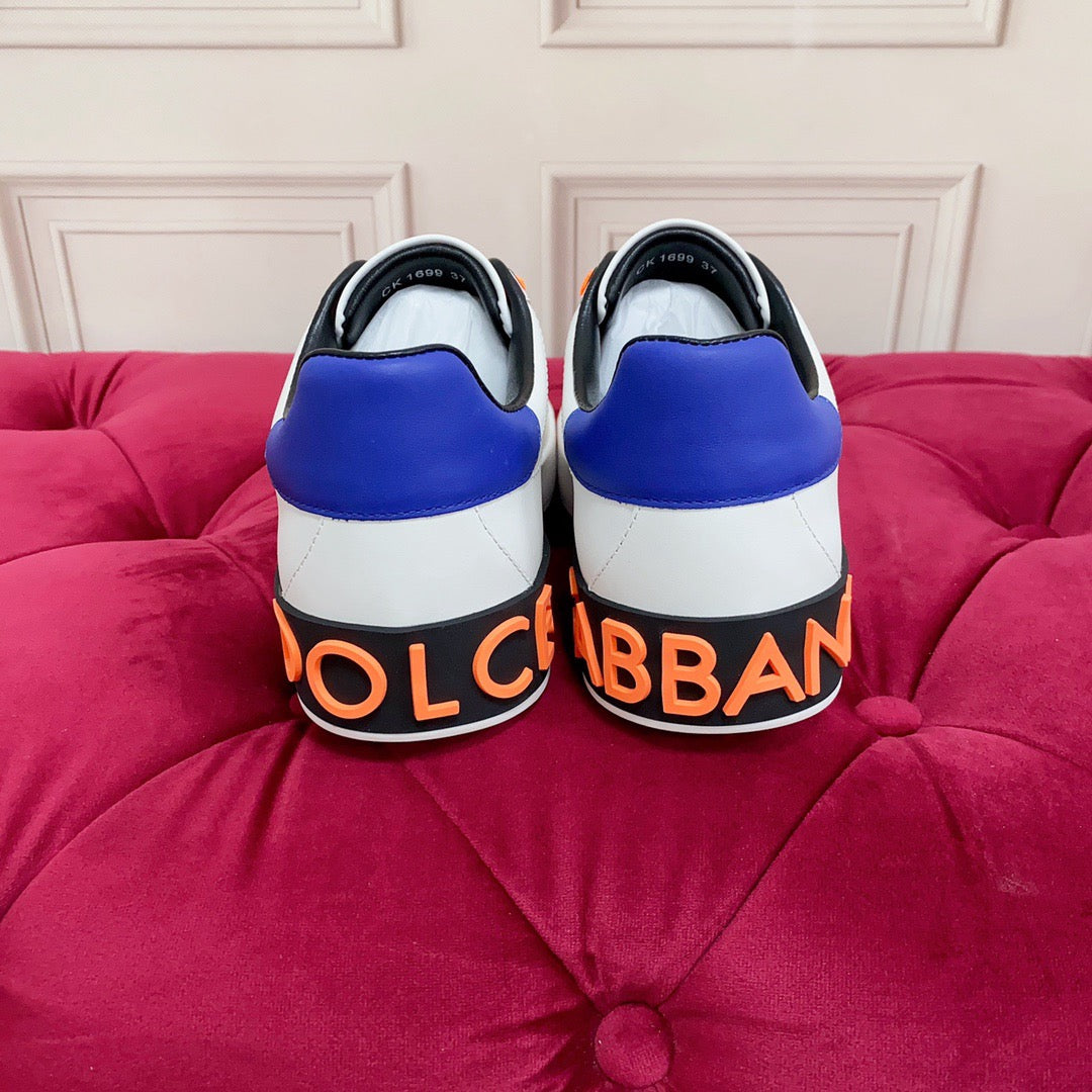 Dolce & Gabbana Portofino Graffiti Sneakers – Unisex Couple's Luxury Casual Shoes
