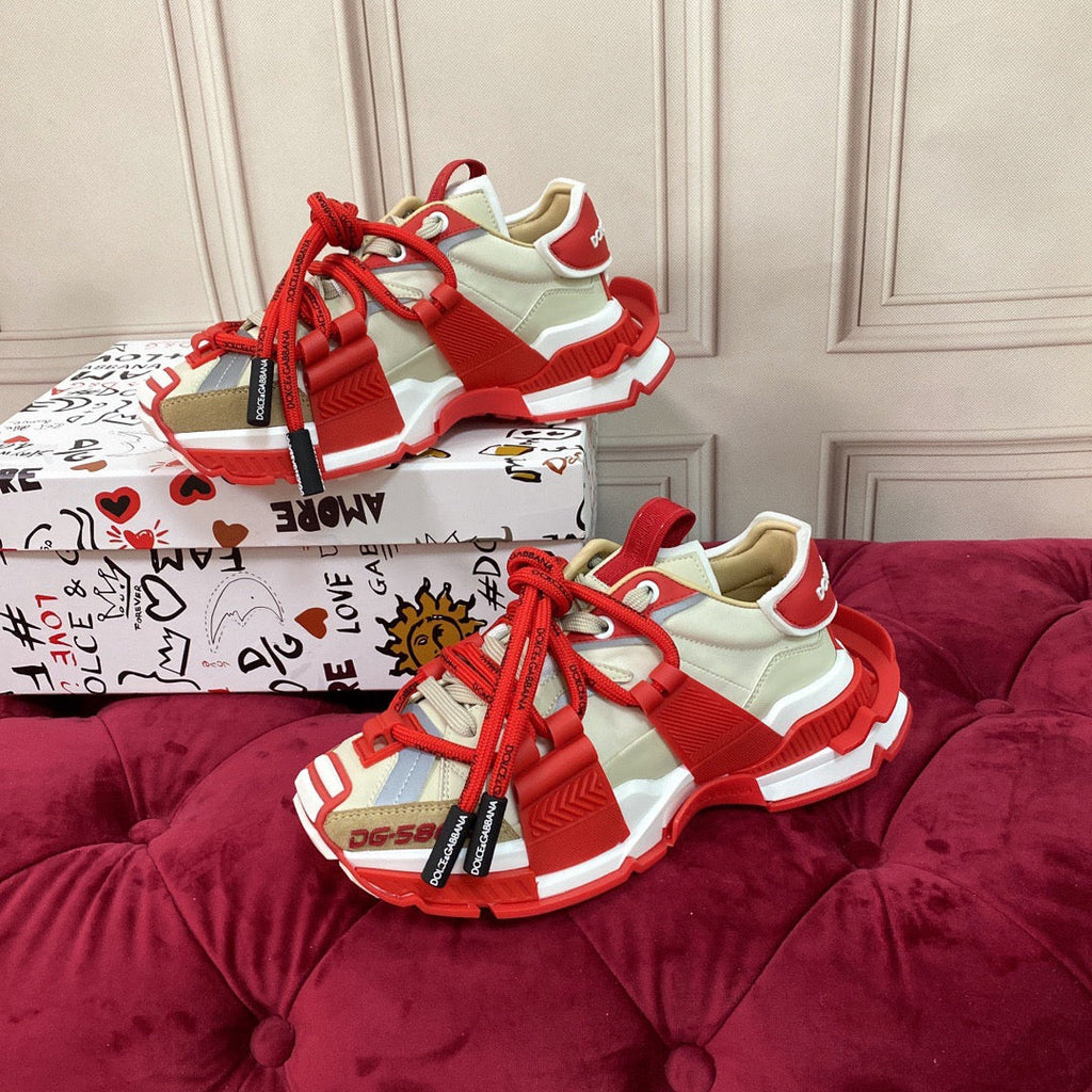Dolce & Gabbana DG Monogram Chunky Sneakers | Unisex Luxury Couple Shoes