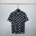 Dolce & Gabbana DG Black & White Bandana Print Short-Sleeve Shirt