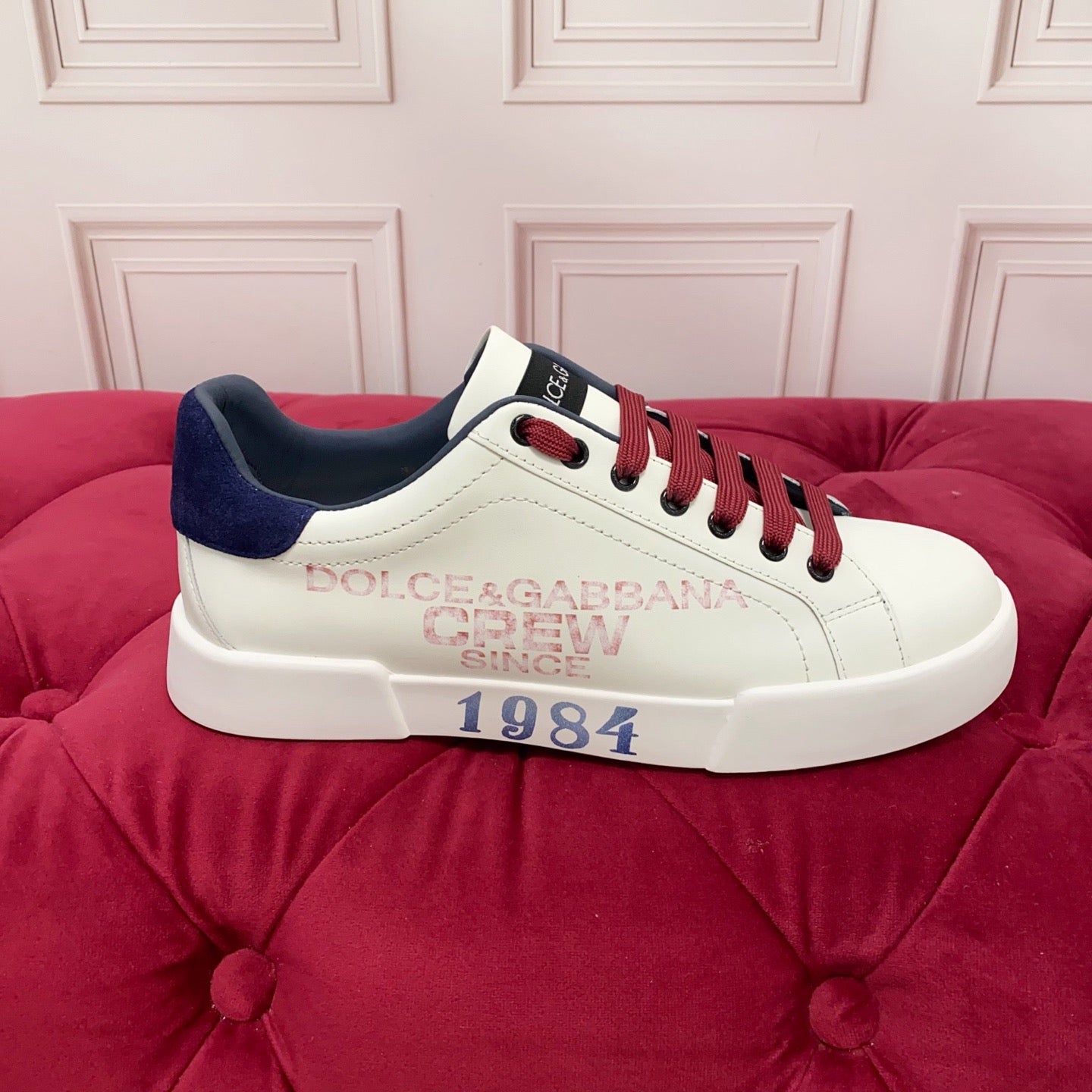 Dolce & Gabbana Portofino Graffiti Sneakers – Unisex Couple's Luxury Casual Shoes