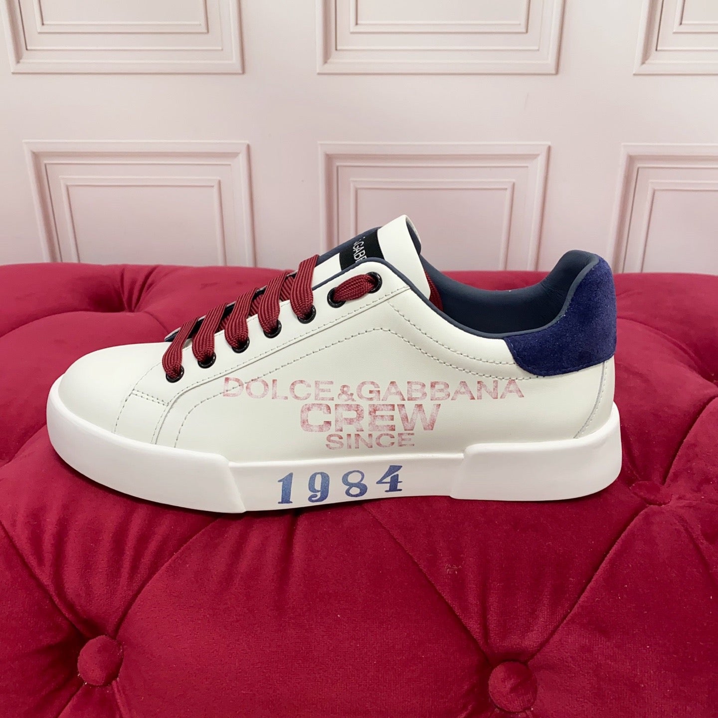Dolce & Gabbana Portofino Graffiti Sneakers – Unisex Couple's Luxury Casual Shoes