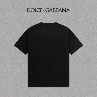 DOLCE&GABBANA DG Logo Print Pure Cotton T-Shirt – Black & White | S–XXL