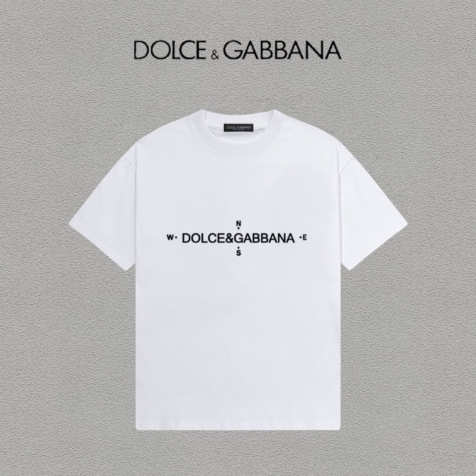 DOLCE&GABBANA DG Logo Print Pure Cotton T-Shirt – Black & White | S–XXL