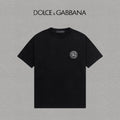 DOLCE&GABBANA DG Logo Print Pure Cotton T-Shirt – Black & White | S–XXL