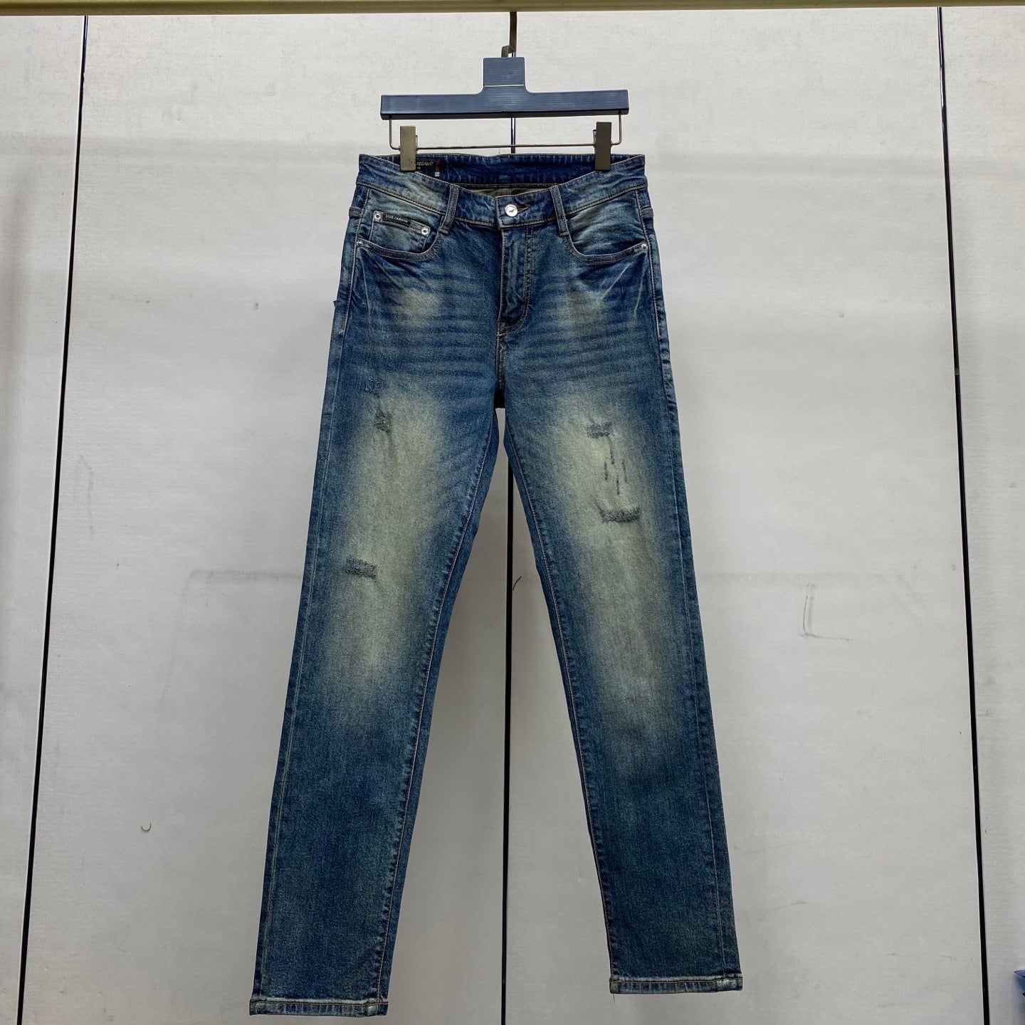 Dolce & Gabbana DG VIBE3 Embroidered Logo Slim Fit Jeans