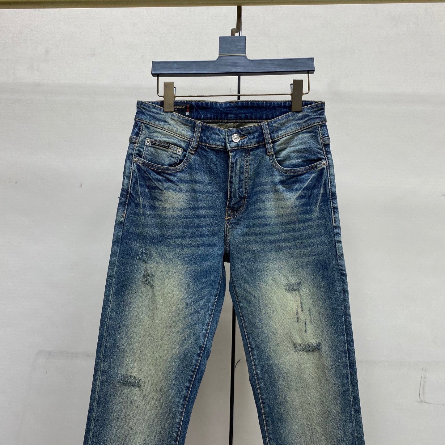 Dolce & Gabbana DG VIBE3 Embroidered Logo Slim Fit Jeans