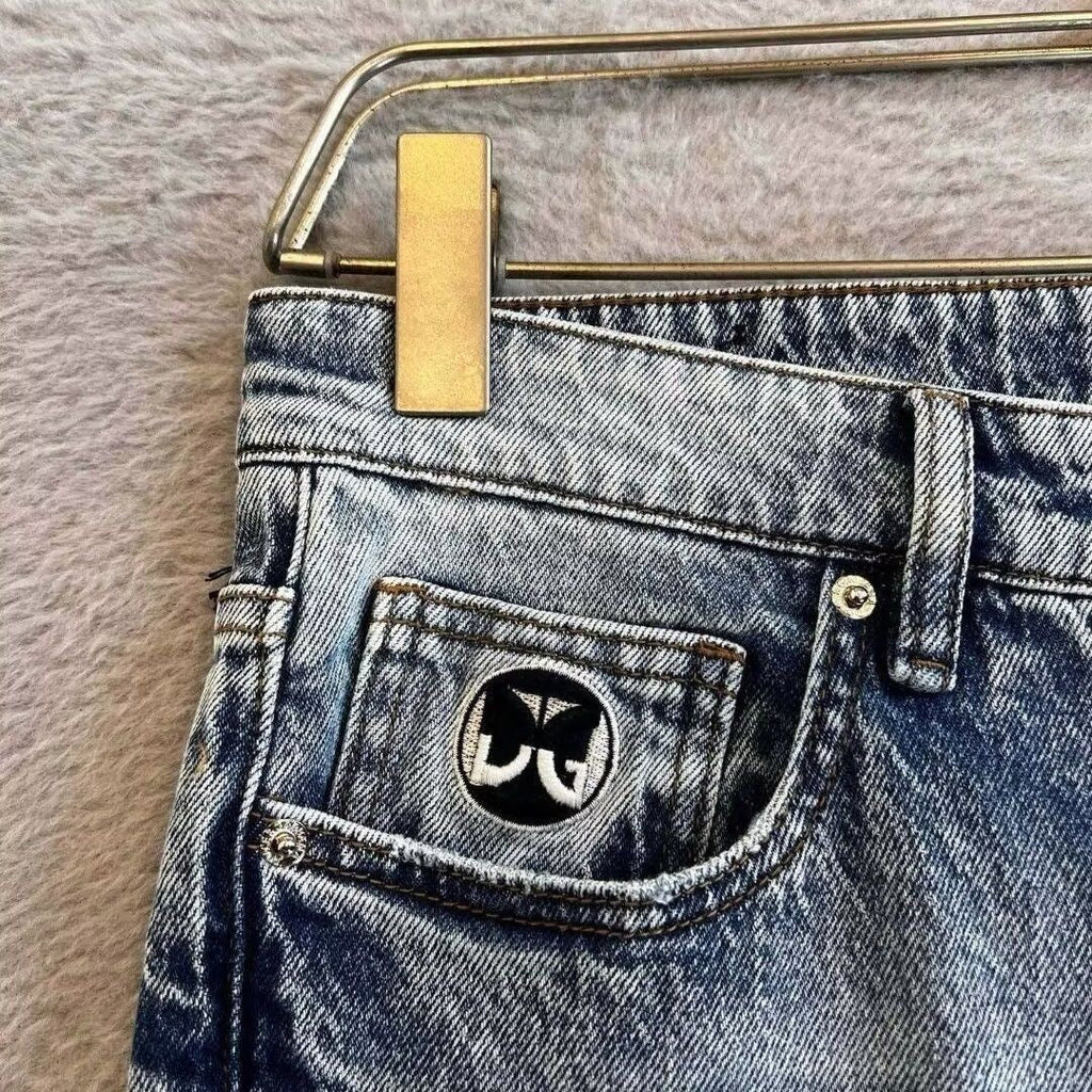 Dolce & Gabbana DG VIBE3 Embroidered Logo Slim Fit Jeans