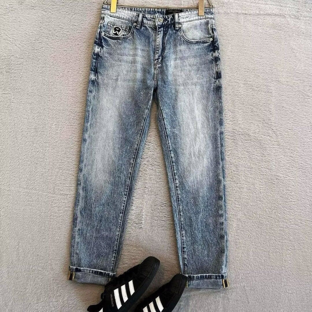 Dolce & Gabbana DG VIBE3 Embroidered Logo Slim Fit Jeans