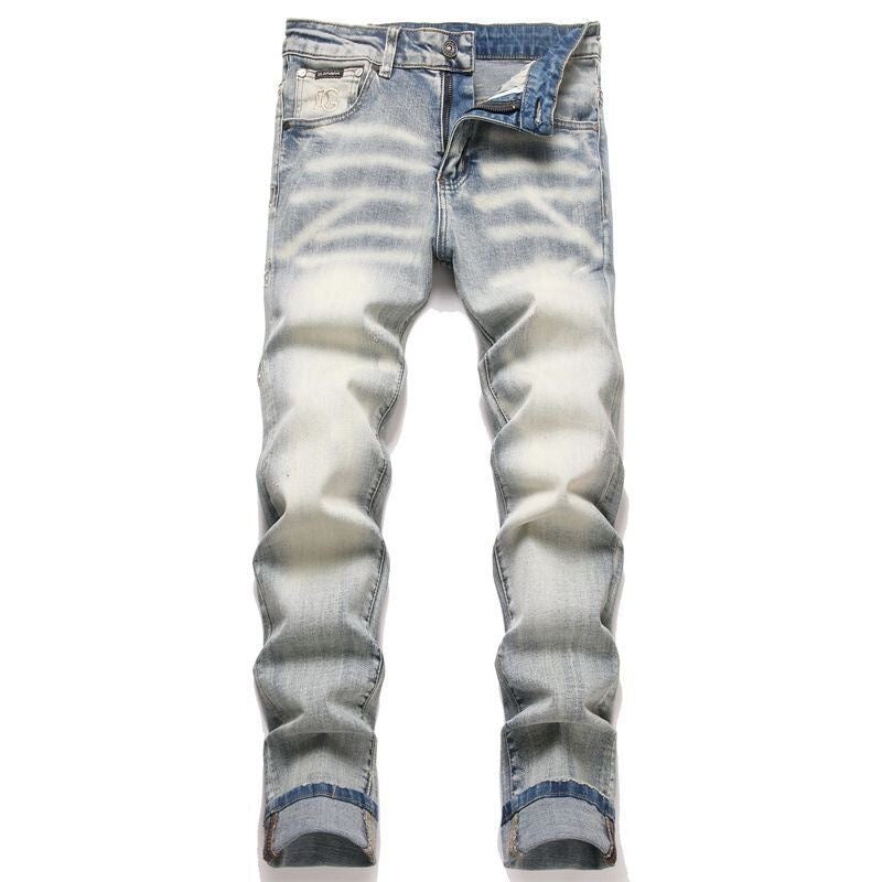 Dolce & Gabbana DG VIBE3 Embroidered Logo Slim Fit Jeans