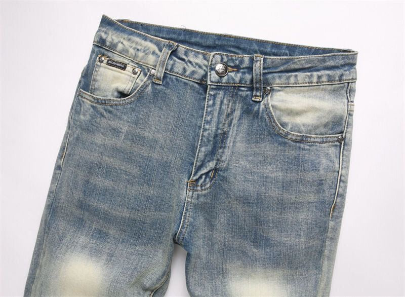 Dolce & Gabbana DG VIBE3 Embroidered Logo Slim Fit Jeans