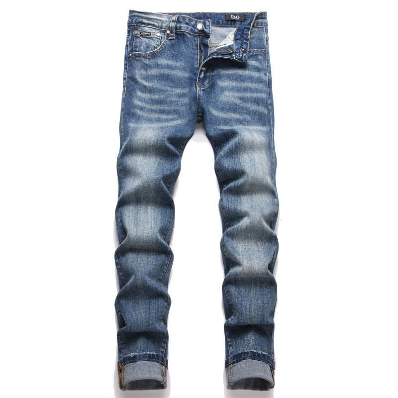 Dolce & Gabbana DG VIBE3 Embroidered Logo Slim Fit Jeans